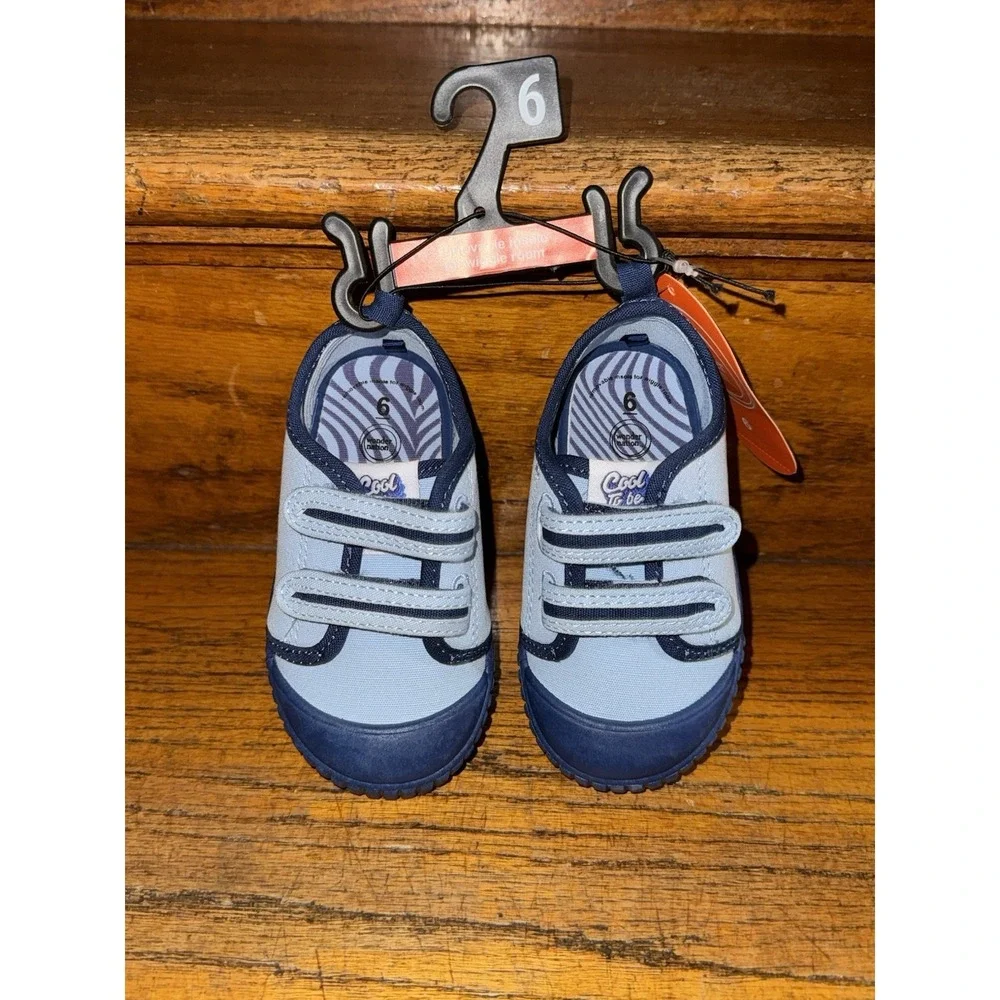 Wonder Nation Toddler Cool To Be Kind  Blue Slip On Shoe Size 4